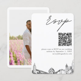 Buffalo Bröllop Modern OSA QR-kod Tilläggskort