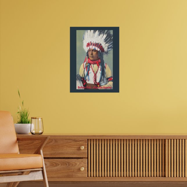 Buffalo Calf Native American Poster (Vardagsrum 2)