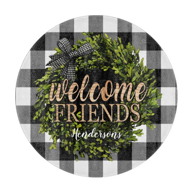 Buffalo Check Black and White Boxwood Wandeans (Framsidan)