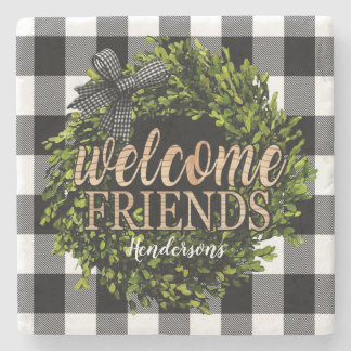 Buffalo Check Black and White Boxwood Wandeans Stenunderlägg