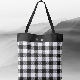 Buffalo Check-Black and White Tygkasse