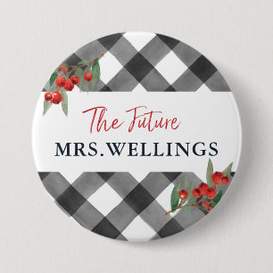 Buffalo Check Black & White Bride ska bli framtida Knapp