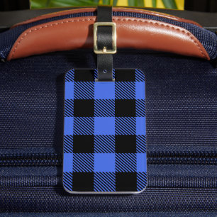 Buffalo Check Blue & Black Lumberjack Play Decor Bagagebricka