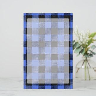 Buffalo Check Blue & Black Lumberjack Play Decor Brevpapper