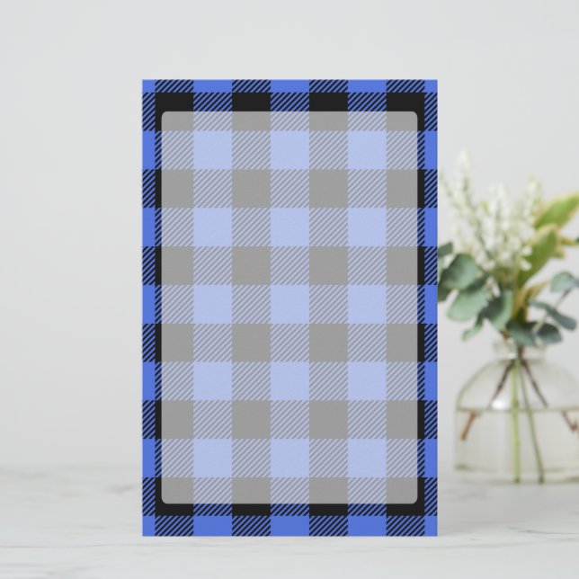 Buffalo Check Blue & Black Lumberjack Play Decor Brevpapper (Stående Fram)