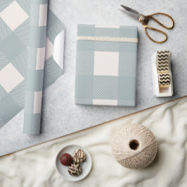 Buffalo Check Grått Simple Snyggt Trendig Presentpapper