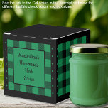 Buffalo Check - Grönt and Black - Classic Presentaskar<br><div class="desc">Kryssrutan Klassisk grönt och svart buffel. Anpassade finns på båda sidor om rutan. Om du användor knappen Redigera design/verktyg kan du också lägga till egna bilder/foton. Andra tillgängliga färgrutor. Se Samling av alla rutstorlekar och buffel,  markera färg här: https://www.zazzle.com/collections/boxes_product_promotional_gift_buffalo_check-119842043554925619</div>