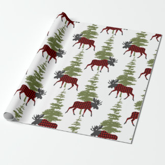 Buffalo Check Moose Presentpapper