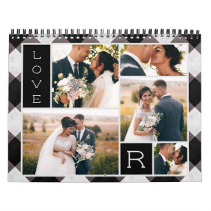 Buffalo Check Newlyweds första Bröllop-foton Kalender