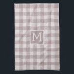 Buffalo Check Play Gingham Check Beige Monogram Kökshandduk<br><div class="desc">Ta med dig charm och mysigt lantbruk stil till köket med vår boskapshus Buffalo Check Play Beige Monogram kökshandduk. Med en klassisk buffelkontroll i mönster i mjuka beige toner blandar elegantens kökshandduk obarmhärtigt rustik värme med modern enkelhet. Anpassa den med ditt anpassningsbar monogram för en tankfull beröring som gör den...</div>