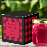 Buffalo Check - Red and Black - Lumberjack Classic Presentaskar<br><div class="desc">Kryssrutan Klassiskt rött och svart eller lumberjack buffalo. Anpassade finns på båda sidor om rutan. Om du användor knappen Redigera design/verktyg kan du också lägga till egna bilder/foton. Andra tillgängliga färgrutor. Se Samling av alla rutstorlekar och buffel,  markera färg här: https://www.zazzle.com/collections/boxes_product_promotional_gift_buffalo_check-119842043554925619</div>