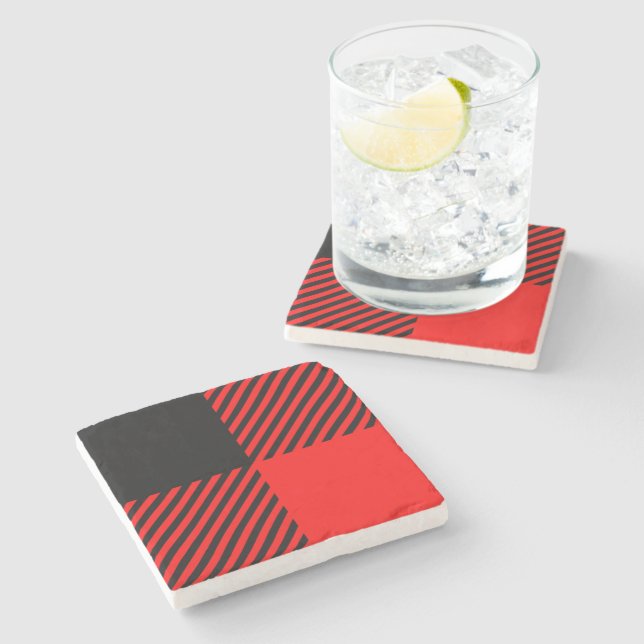 Buffalo Check Red and Black Lumberjack Play Decor Stenunderlägg (Sidan)