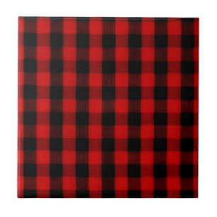 Buffalo Check Red and Black Play Kakelplatta