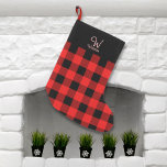 Buffalo Check Red Play Small Jul Stock Liten Julstrumpa<br><div class="desc">Buffalo Check Red Play-lagret är perfekten för festive helgdag decor and gift. Anpassa med ditt namn och inledande.</div>