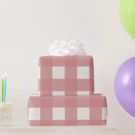 Buffalo Check Rosa Mauve Simple Snyggt Play Presentpapper