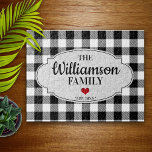 Buffalo Check Rustic Land bonhouse Pussel<br><div class="desc">Roligtens trendig och ändå har den klassiska buffelsymbolen en med stil "etikett" och namn.</div>
