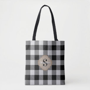 Buffalo Check Rustic Land Chic Tygkasse
