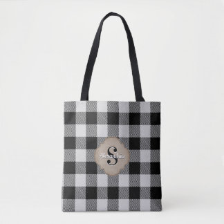 Buffalo Check Rustic Land Chic Tygkasse