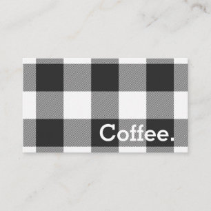 Buffalo Check Simple Coffee Punchcard Lojalitetskort