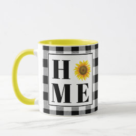 Buffalo check solros "Home" Mugg