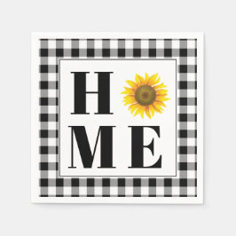 Buffalo check solros "Home" Pappersservett