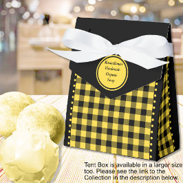 Buffalo Check -Svart och Gul - 3x1,5x3,25 Tält Presentaskar