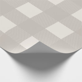 Buffalo Check Tan Simple Snyggt Trendig Psted Presentpapper