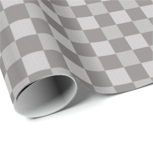 Buffalo Checks Play Mönster - Med Grått Vit Presentpapper