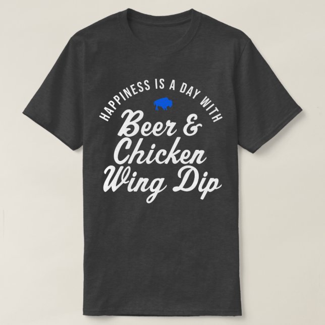 Buffalo Chicken Vinge Dip Beer Happity T Shirt (Design framsida)
