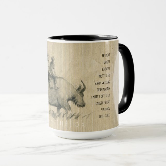 Buffalo Children Chinese Ox Year 2021 Personality Mugg (Framsida höger)