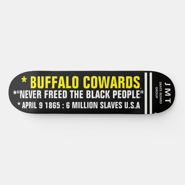 BUFFALO COWARDS 8 1/4" Skateboarddäck Mini Skateboard Bräda 18,5 Cm (Horz)
