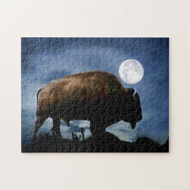 Buffalo eller Bison Southwest Mystical Pussel (Horisontell)