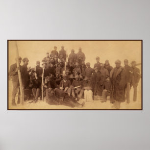 Buffalo Fighters av US Black Cavalry Poster