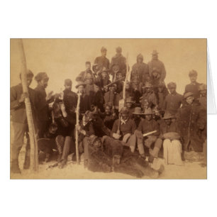 Buffalo Fighters of the US Black Cavalry Hälsningskort
