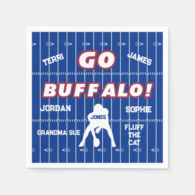 Buffalo Football Family Pappersservett (Framsidan)