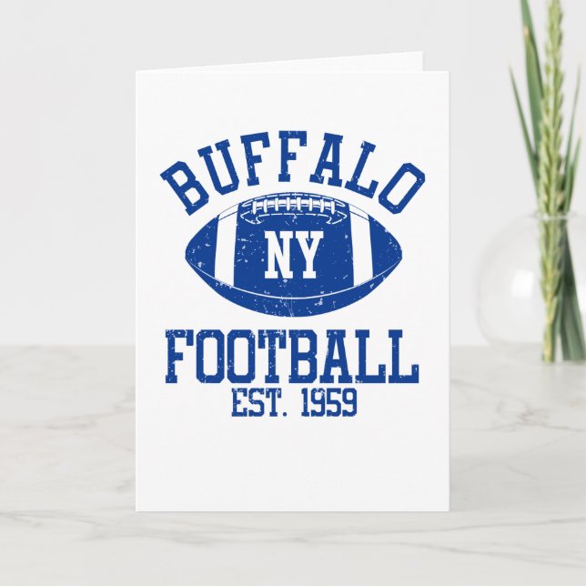 Buffalo Football Fläkt Gift Present Idea Kort (Framsida)
