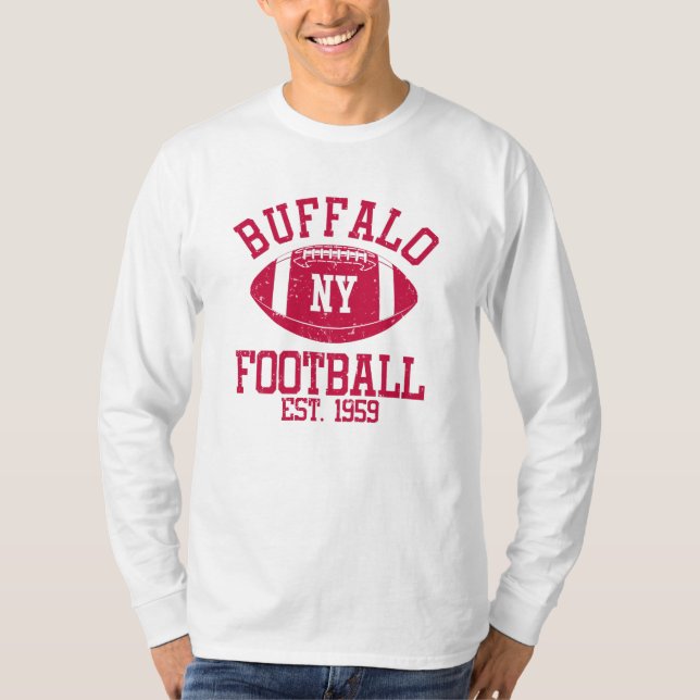 Buffalo Football Fläkt Gift Present Idea T Shirt (Framsida)
