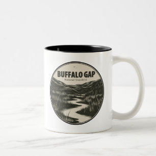 Buffalo Gap National Grassland Stream Två-Tonad Mugg