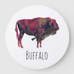 Buffalo Gift Stor Klocka
