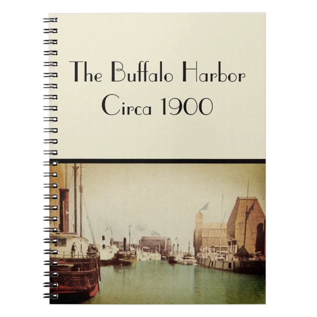 Buffalo Harbour Vintage bärbar dator Anteckningsbok (Framsidan)