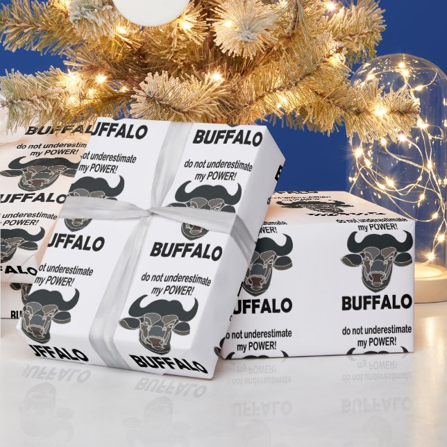 Buffalo Head Bison Djur Buffalo Presentpapper (Helgdagar)
