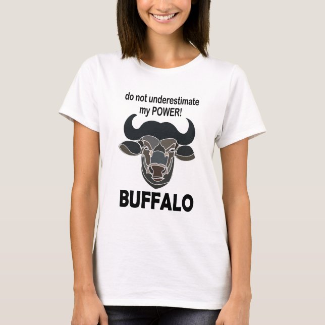 Buffalo Head Bison Djur Buffalo T Shirt (Framsida)