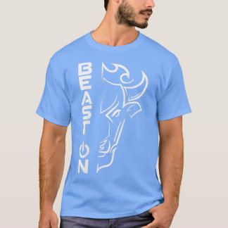 Buffalo HeadBeast on GymGym Motivation Fitness säg T Shirt