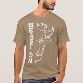 Buffalo HeadBeast on GymGym Motivation Fitness säg T Shirt