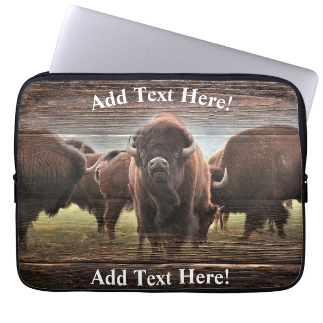 Buffalo Herd Laptop Fodral (Framsidan)