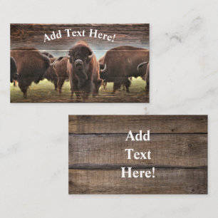 Buffalo Herd Visitkort