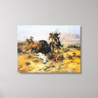Buffalo Hunt Canvastryck