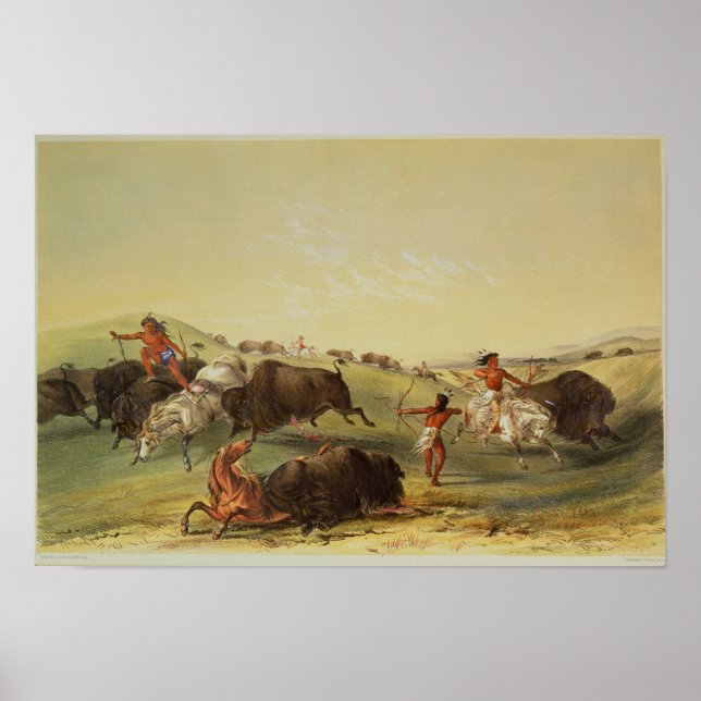 Buffalo Hunt Poster (Framsidan)