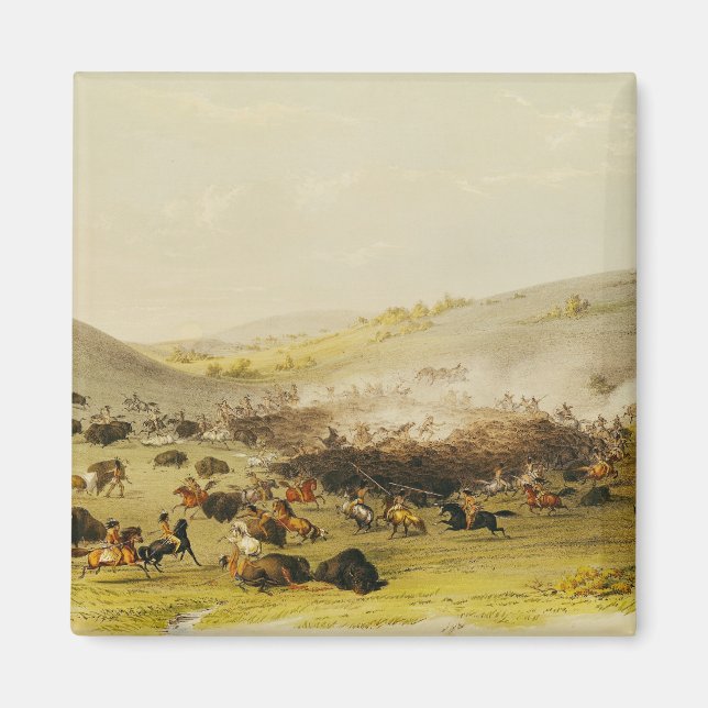 Buffalo Hunt, Surround, 1832 Magnet (Framsidan)