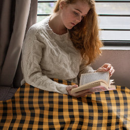 Buffalo-kontroll av enkel Orange hösten - fall Fleecefilt